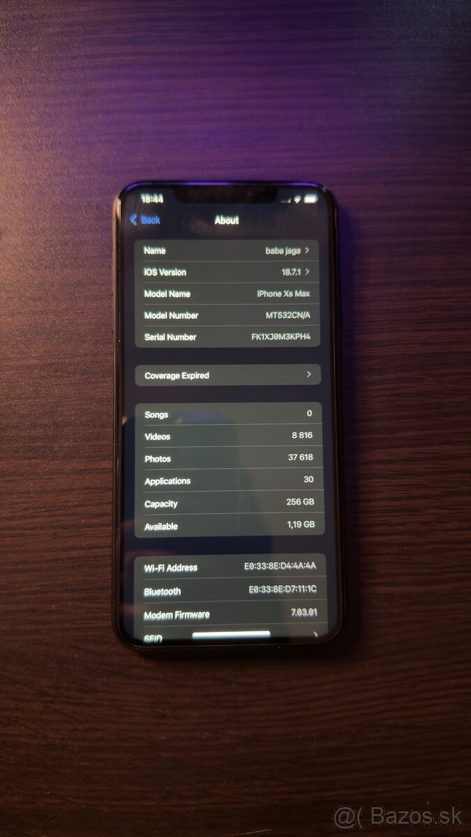 iPhone XS Max 256GB Space Gray 100% - 3