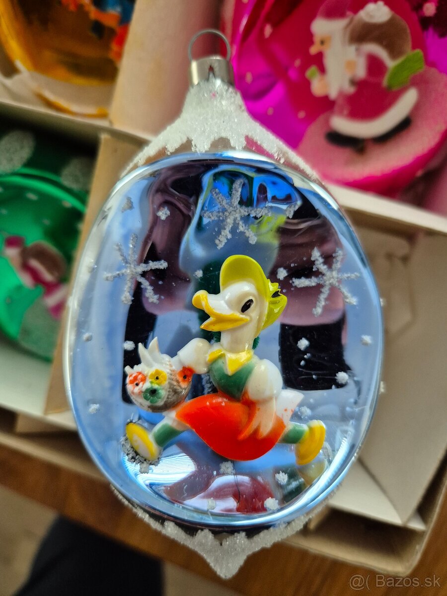 Staré Vianočné ozdoby s vlepom - 3