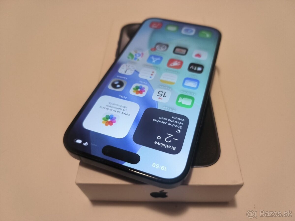 apple iphone 15 PRO 256gb Blue Titanium / Batéria 89% - 3