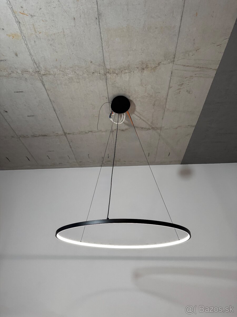 Led Luster Čierny 80cm pre intelig. domácnosť Loxone Ready - 3