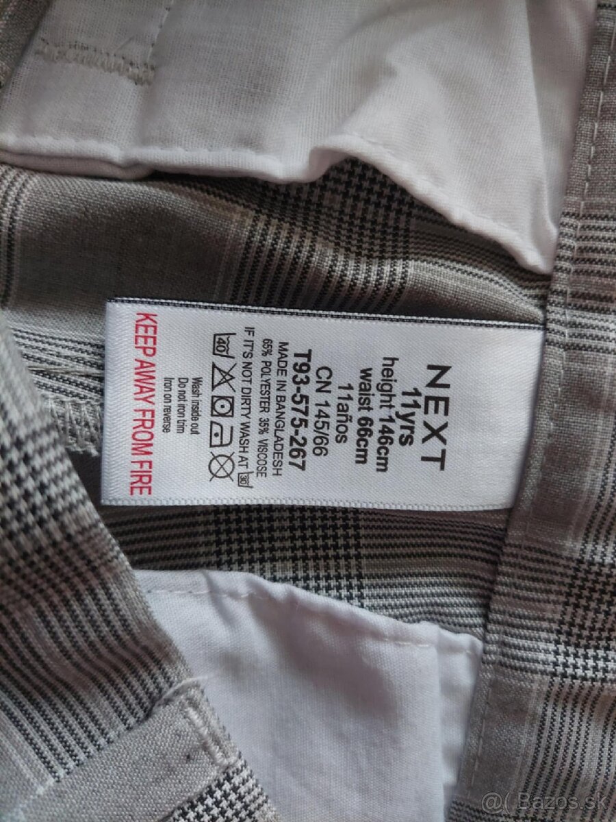 Šedé káro nohavice - 3