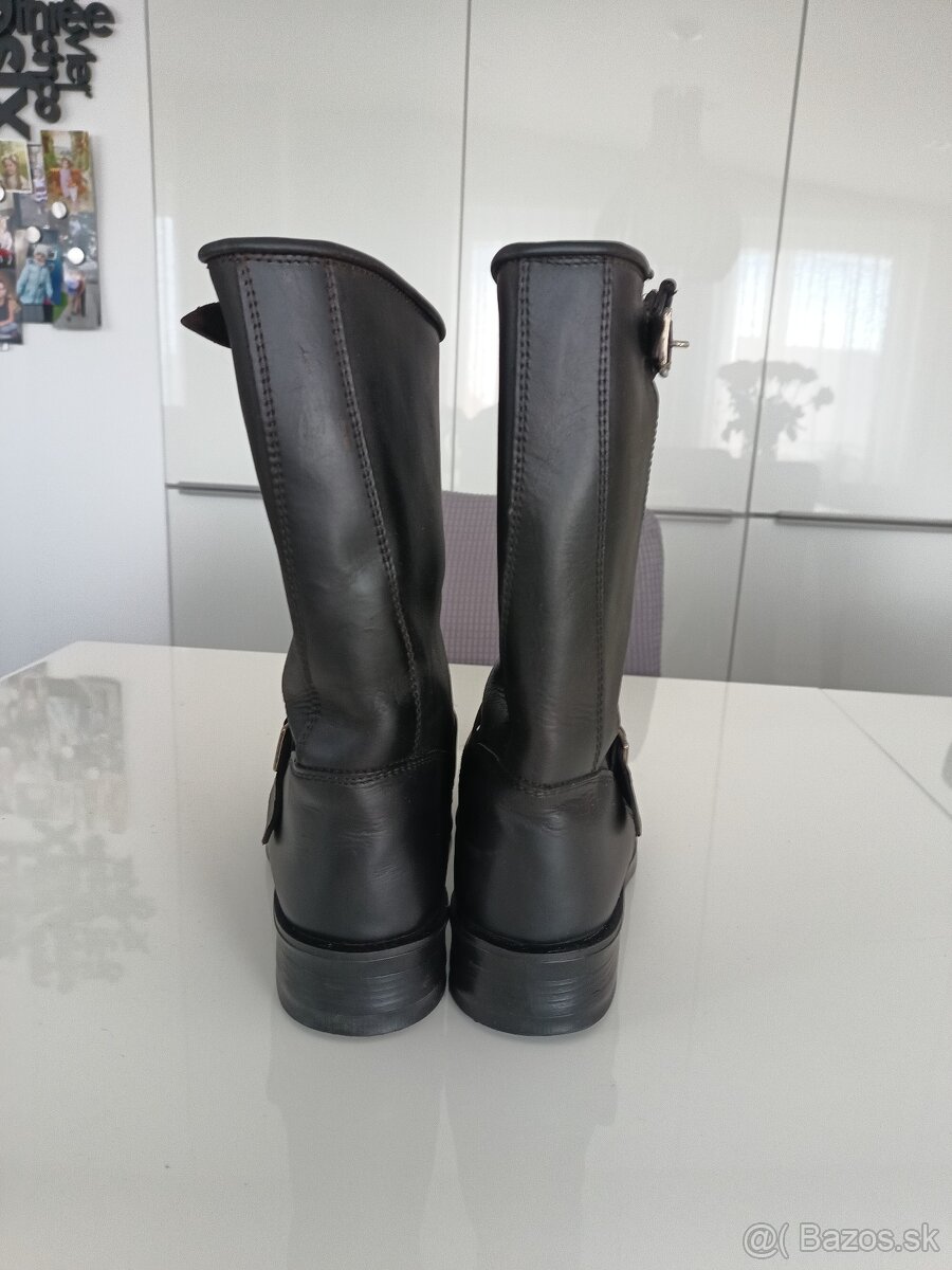 Kožené moto čižmy - 3