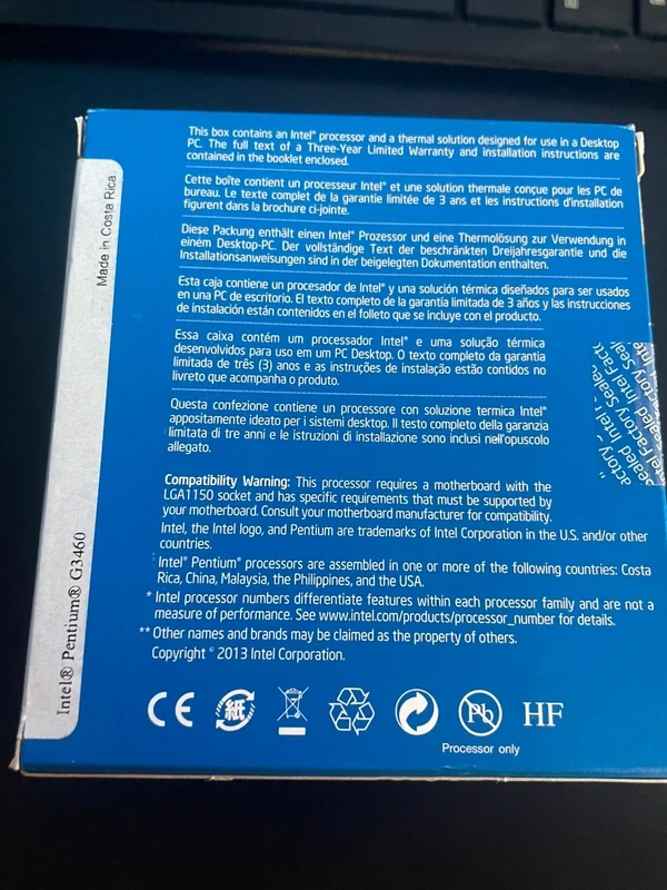 Intel Pentium G3460 – Factory Sealed, LGA1150, Nový v krabic - 3