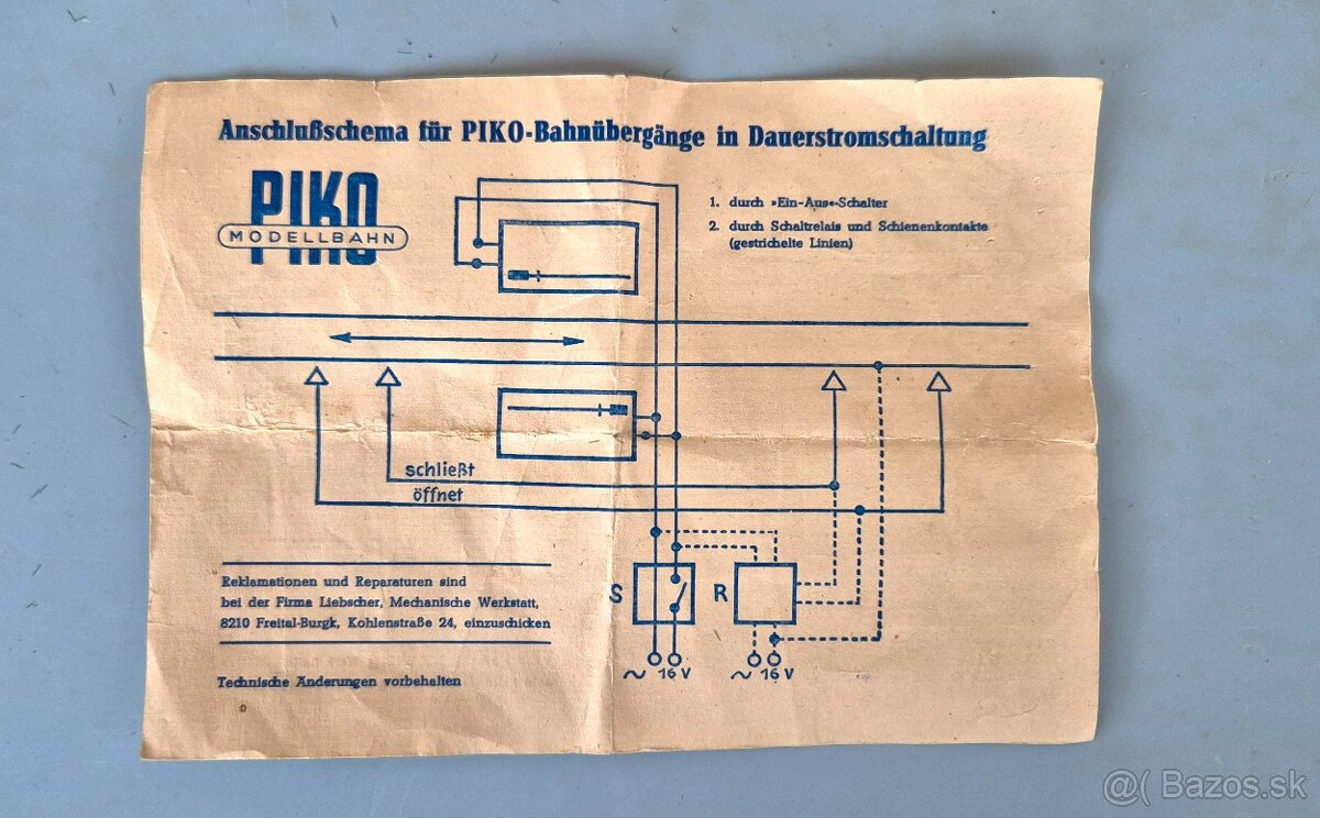 Železničné priecestie Piko H0 - 3