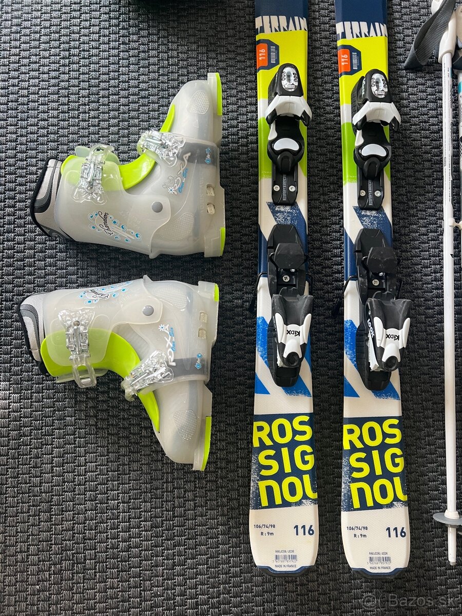 Detské/juniorské lyže Rossignol terrain 110cm/116cm biele - 3
