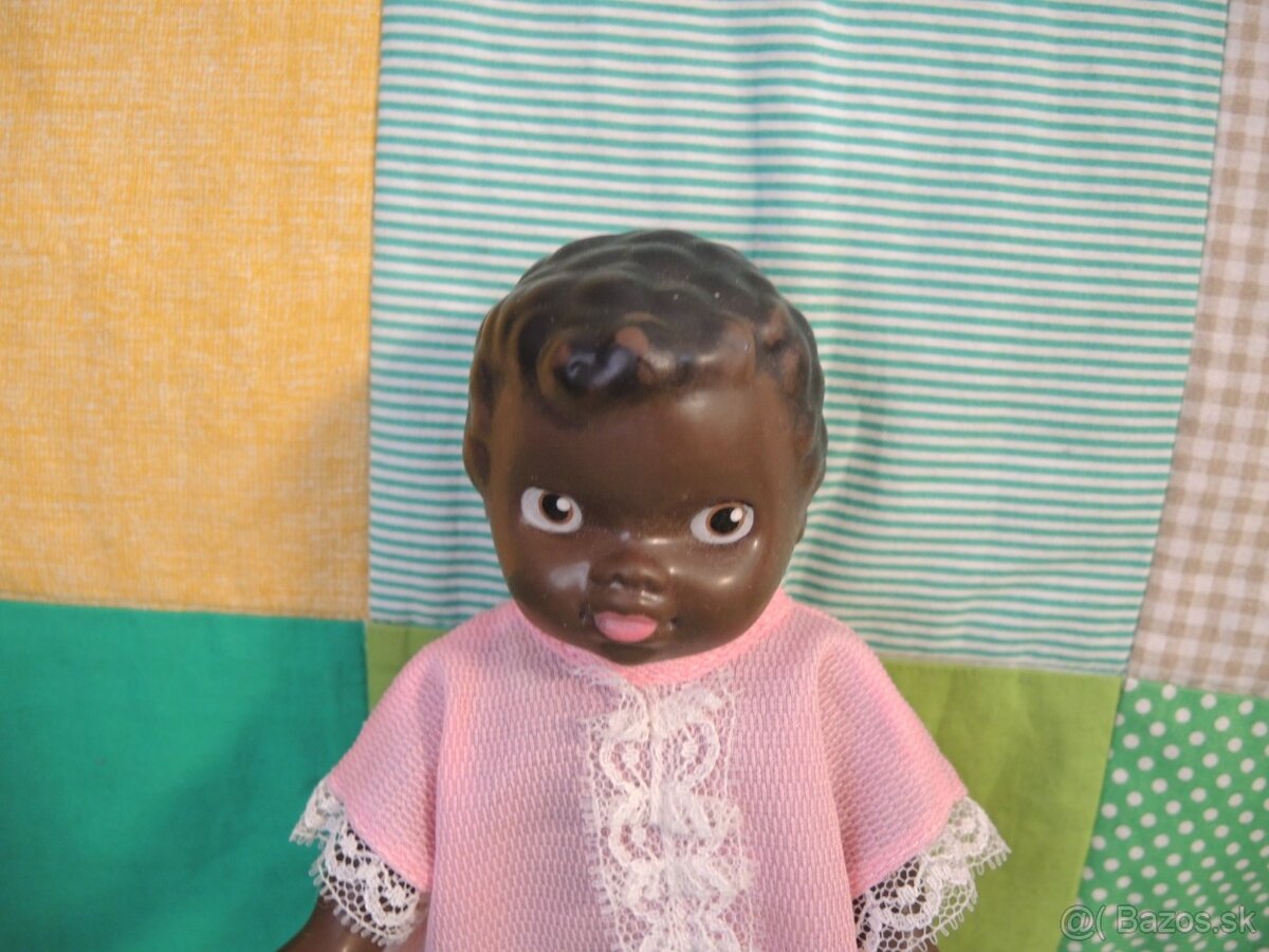 Retro bábika černoška Gumotex - 3