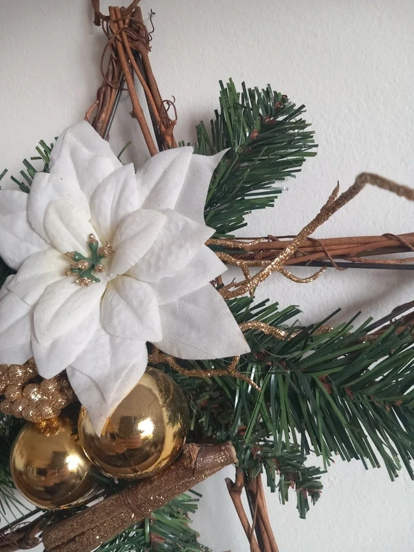 Vianočná umelá dekorácia Hviezda 34x32 cm - 3