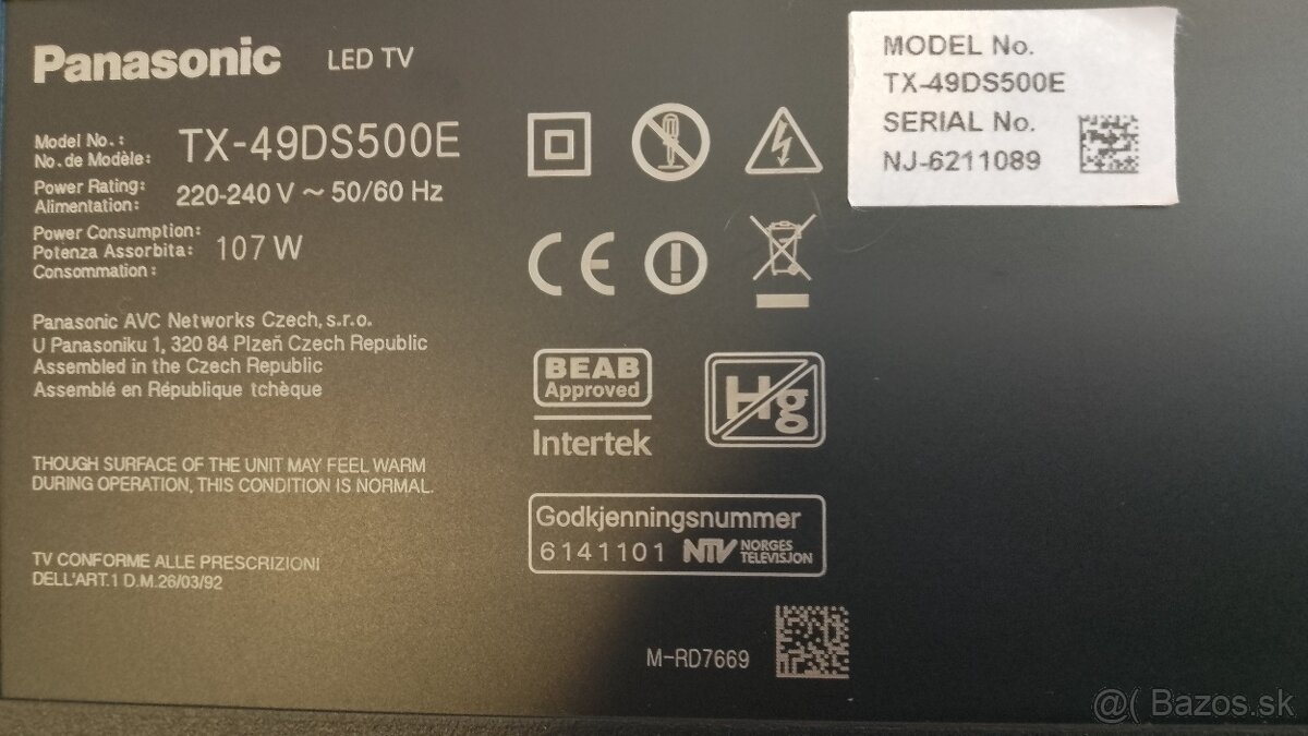 ...::: Panasonic TX-49DS500E :::... - 3
