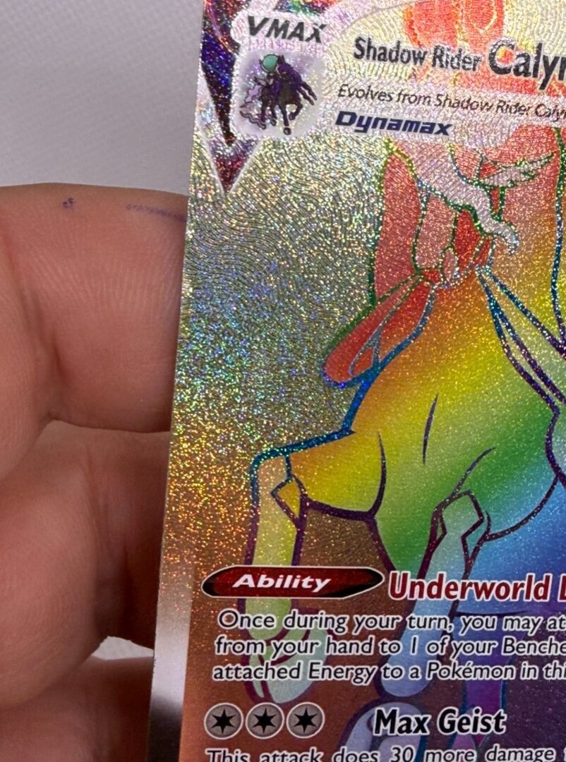 Originál Pokémon – Calyrex VMAX 204/198, MP stav - 3