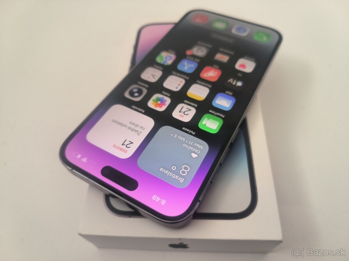 apple iphone 14 PRO MAX 1TB Purple / Batéria 86% - 3