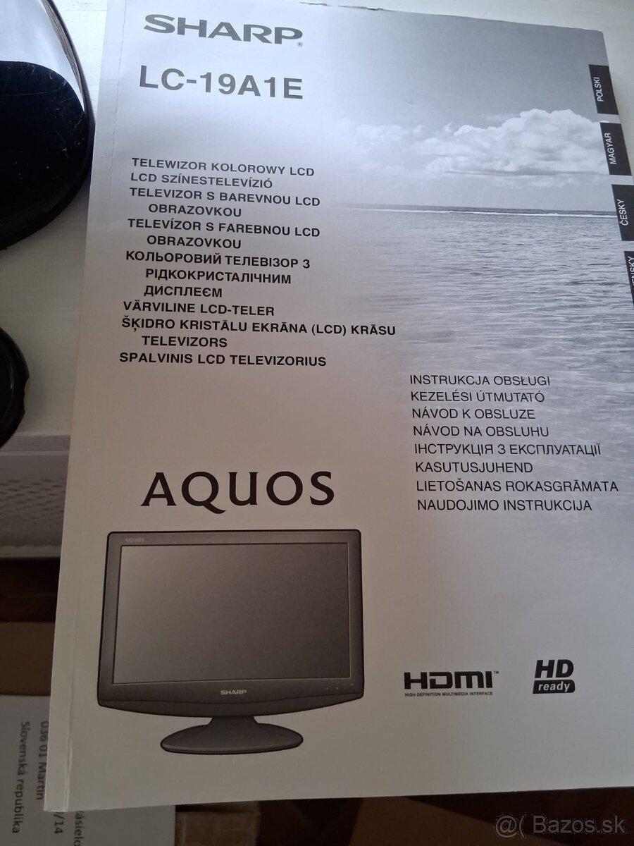 HD LCD TV Sharp Aquos - uhlopriecky 47 cm - 3