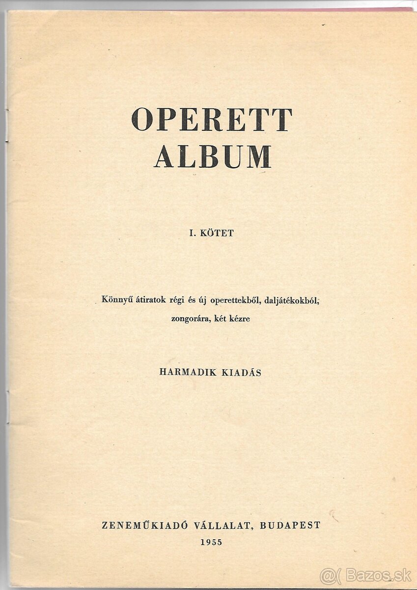 Operett album I. a II. - 3