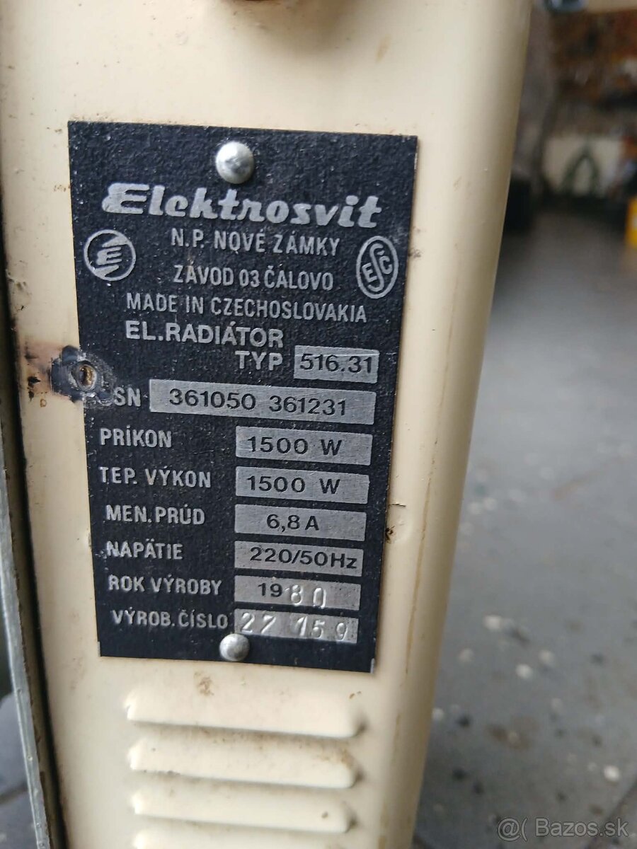 Elektrický radiátor Elektrosvit - 3