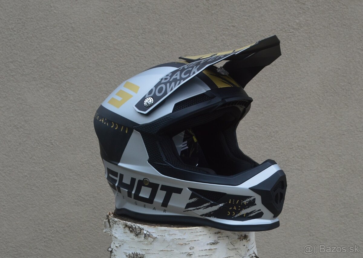 Prilba SHOT šedá čierna bronzová - 3