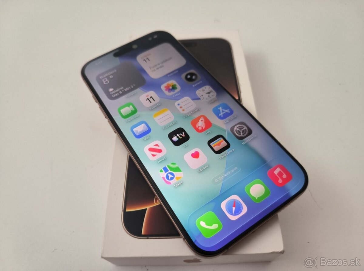 apple iphone 16 PRO MAX 256gb Desert Titanium / Batéria 91% - 3