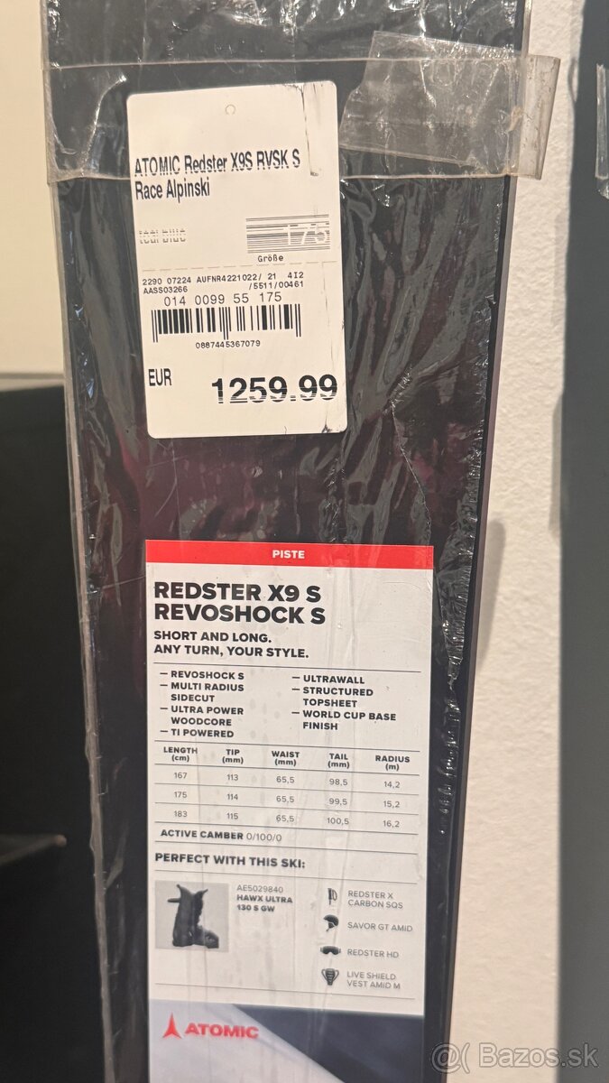 LYŽE ATOMIC REDSTER X9S 175CM - NOVÉ - 3