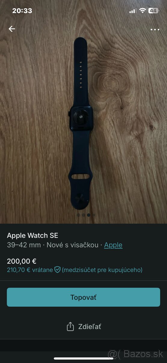 Predám Apple watch SE - 3