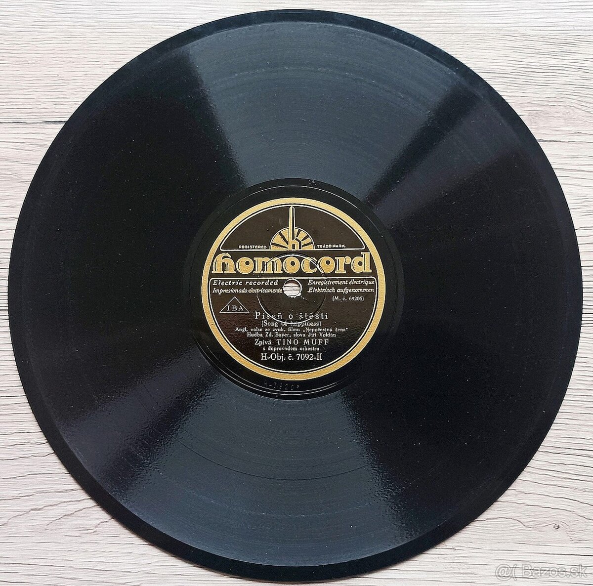 Sada 1 - 5 československých šelakových gramodesek 1930-1932 - 3