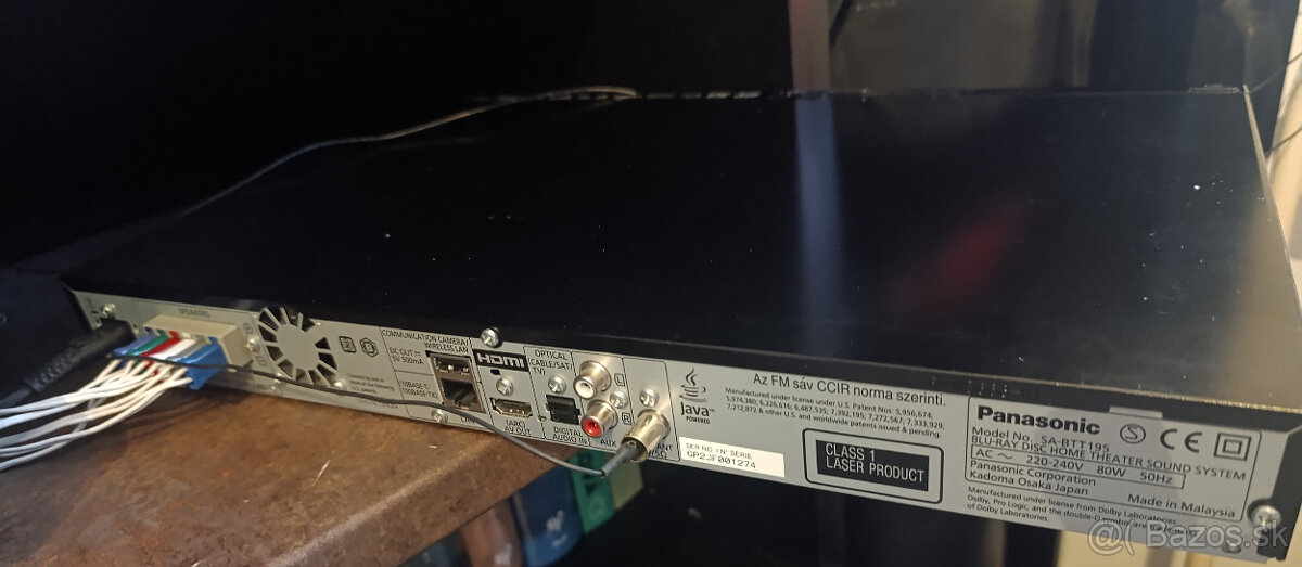 Predám domáce kino Panasonic SA-BTT195 - 3