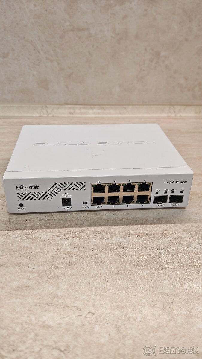 MikroTik CSS610-8G-2S+IN, switch 8x GLAN, 2x SFP+ - 3
