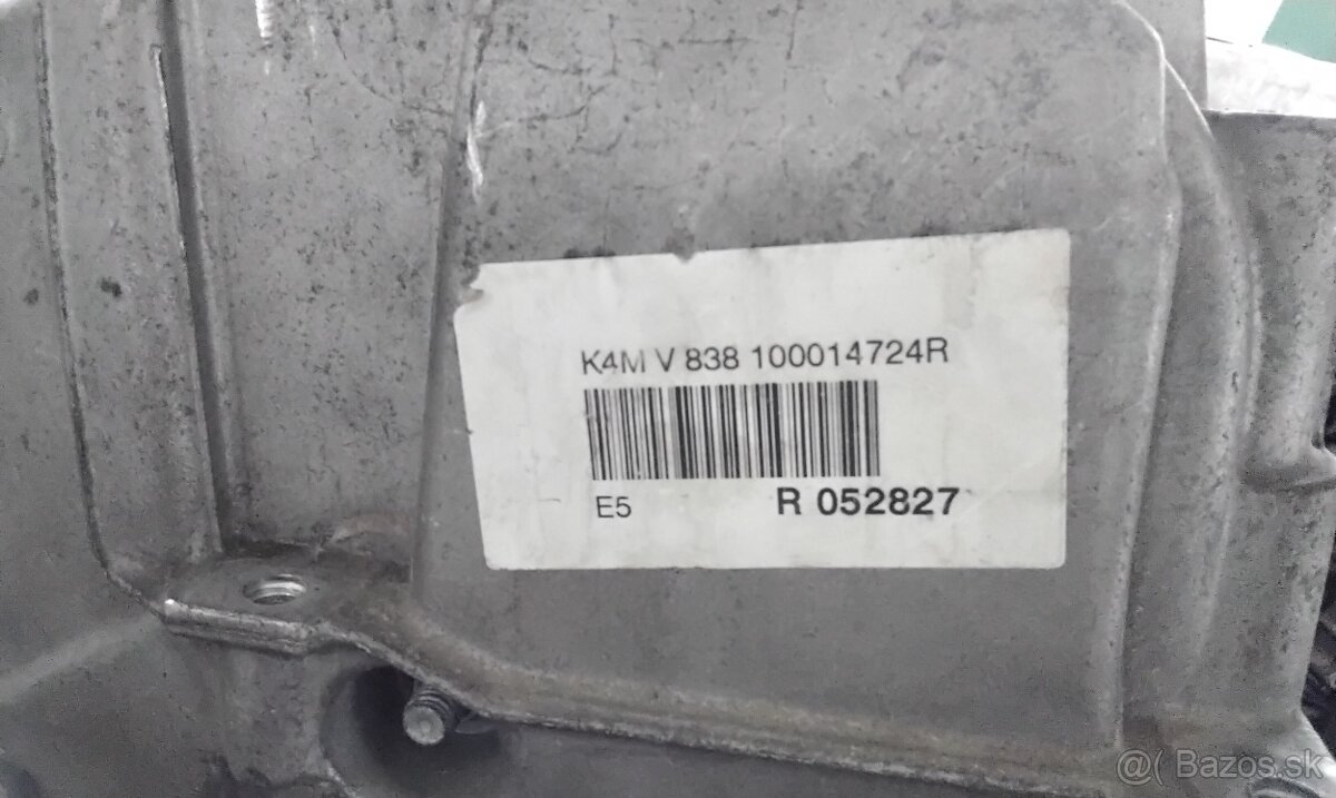 Predám Motor Renault 1.6 kód motora K4MG830, motor K4M G830, - 3