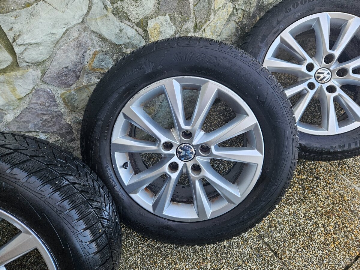 Originál VW TUAREG disky s pneumatikami 255/55R18 - 3