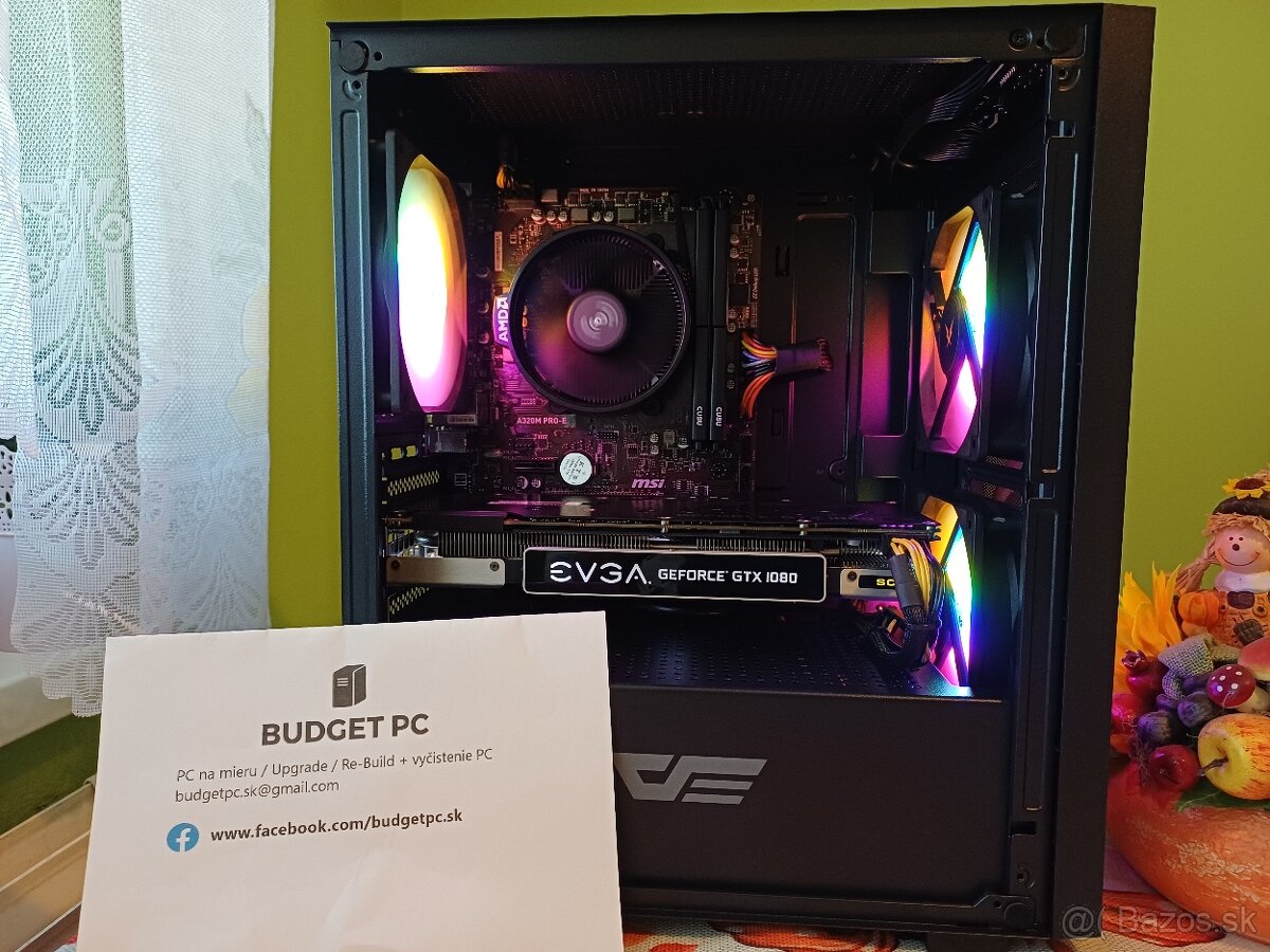 Budget GamerPC Ryzen5/32GB/SSD/HDD/GTX 1080 8GB - 3