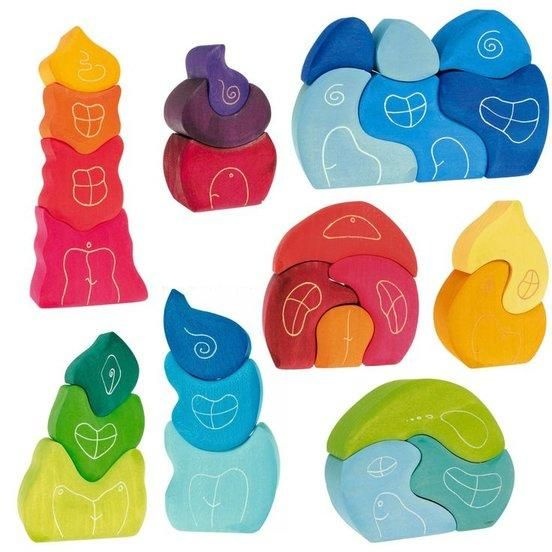 Drevené hračky Grimms montessori/waldorf - 3