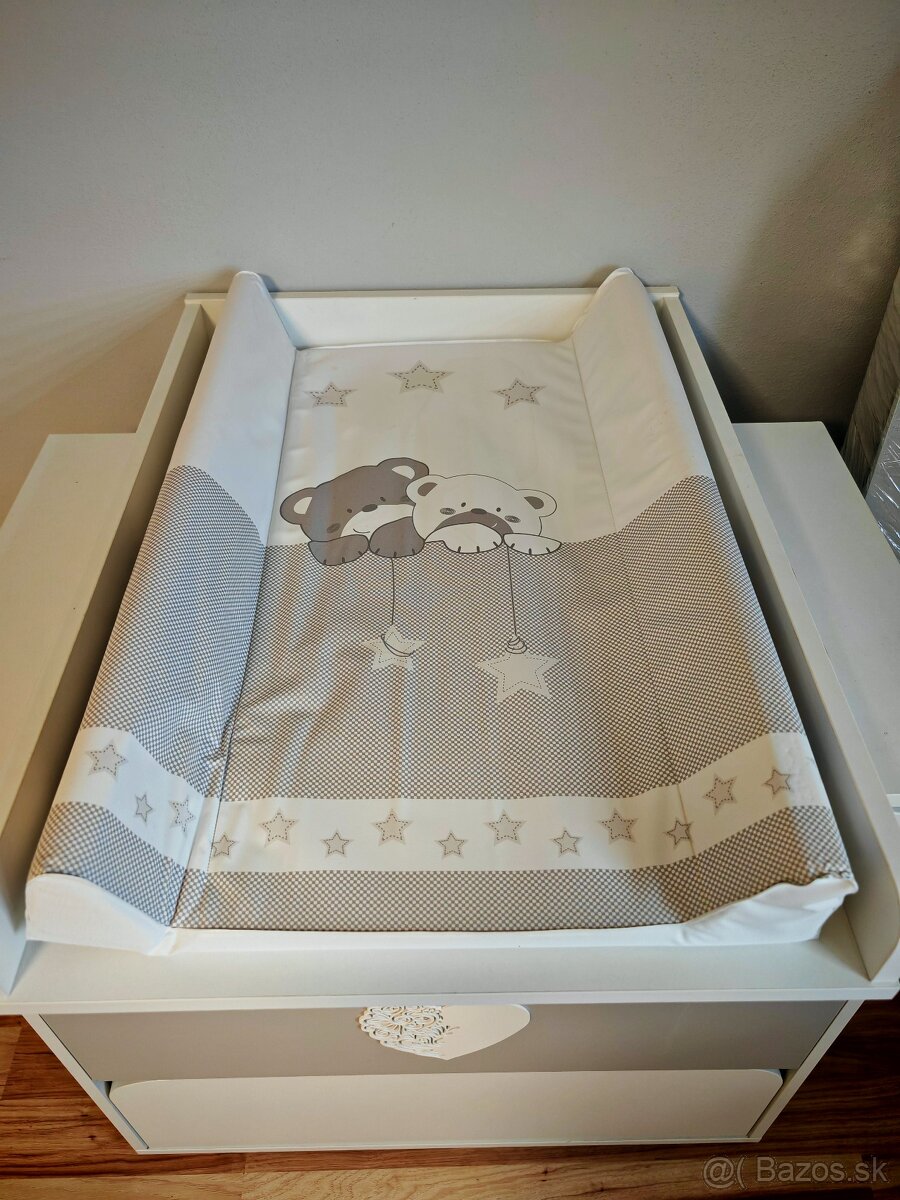 Postieľka a komoda KLUPS NEL srdce - 3