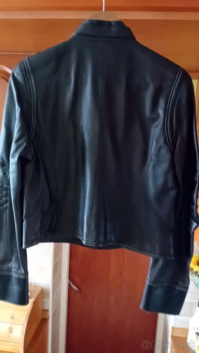Nová kožená bunda,vel.38 - 3