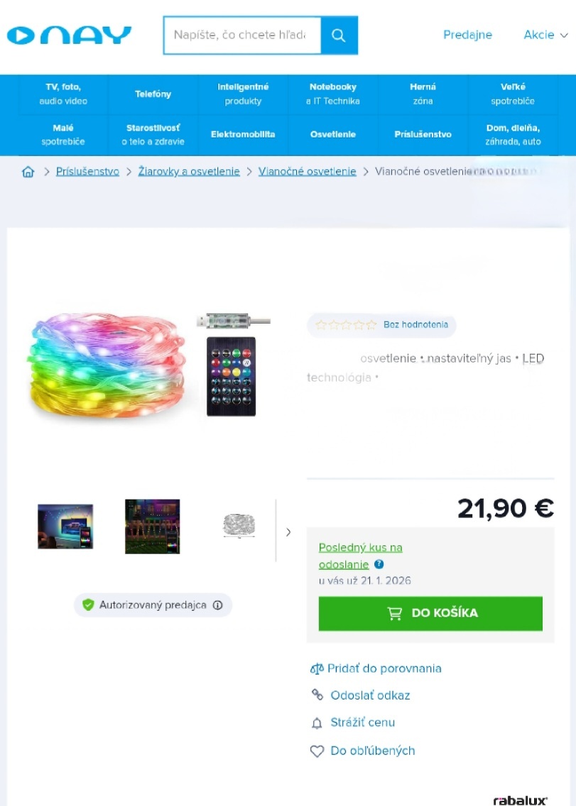 LED svetelný pás 10 metrov - 3