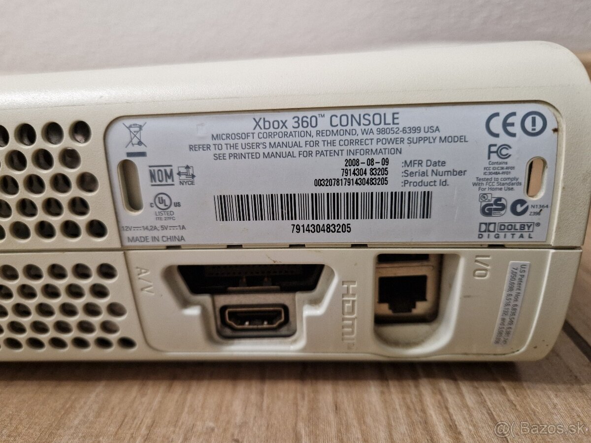 XBOX 360 FAT herná konzola na náhradné diely - 3