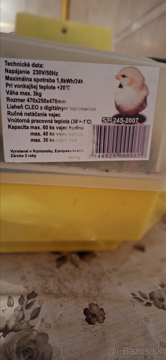 Predám liaheň Cleo s digitálnym teplomerom - 3