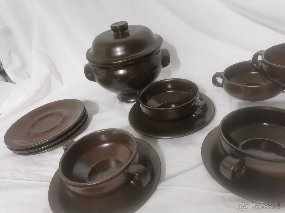 Keramický set, polievková sada - 3