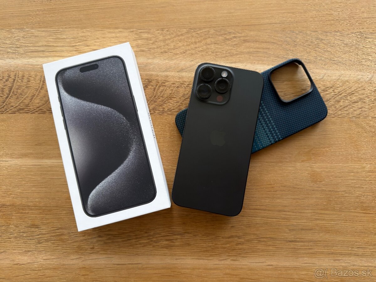 Predam iPhone 15 Pro Max 512GB Cierny - 3