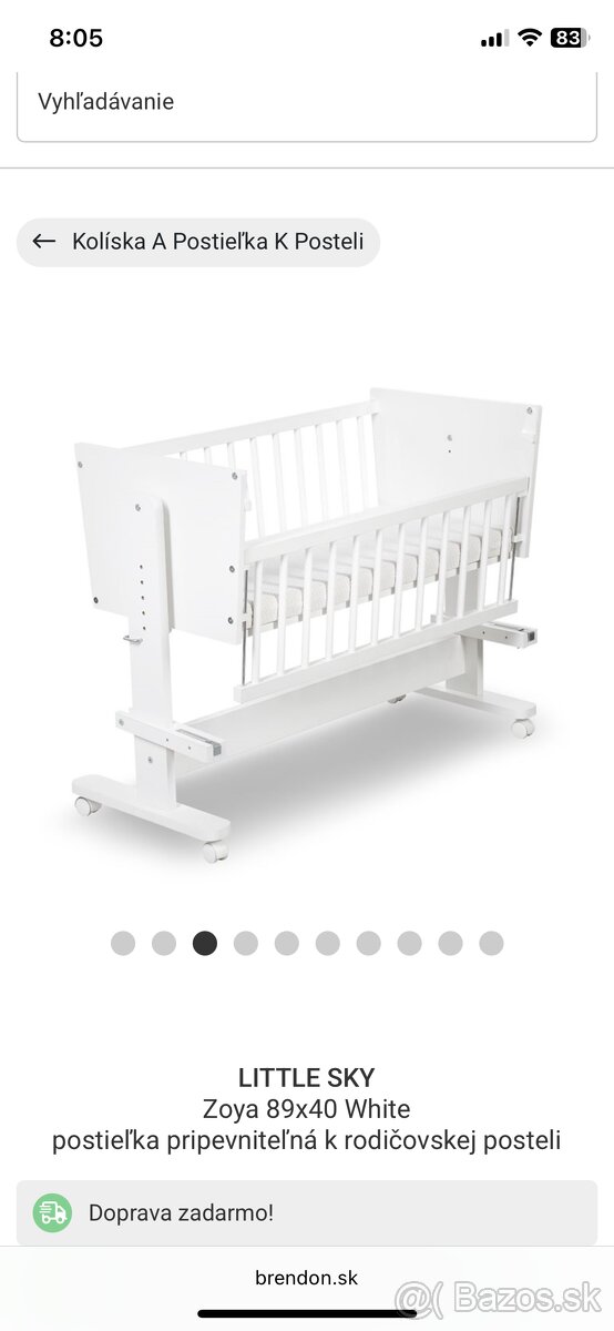 Biela koliska/postielka - 3