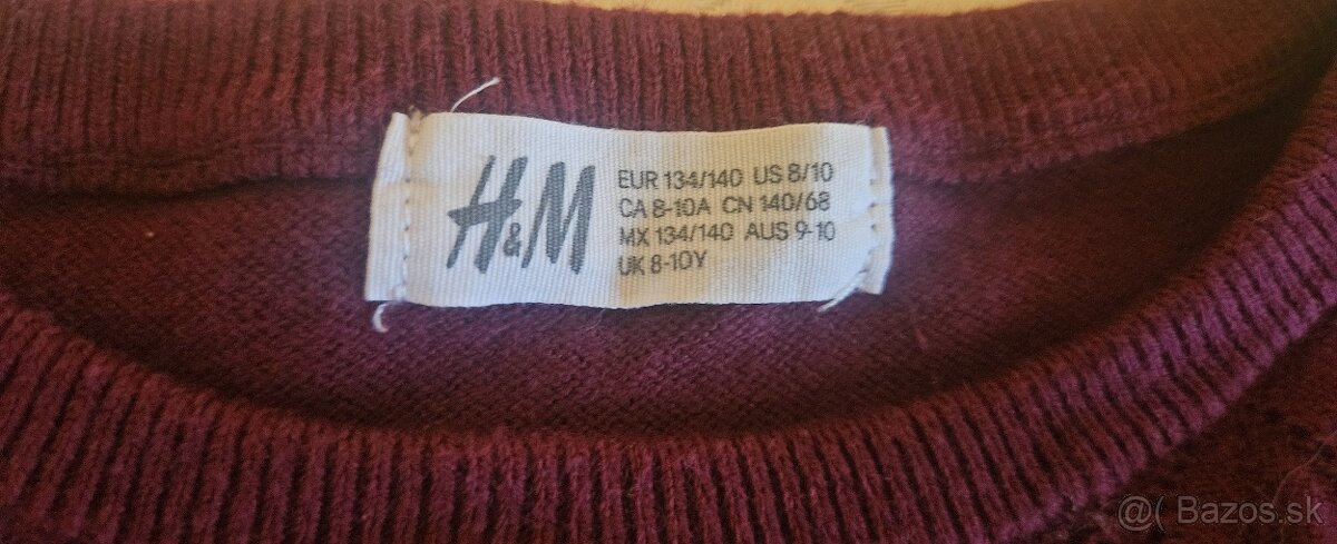 Dievčenské pletené šaty 134/140 - 3