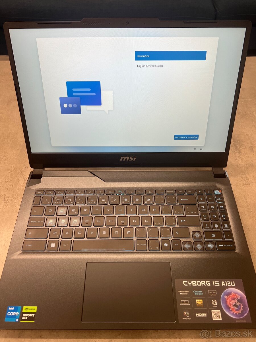 MSI Cyborg 15 A12U – i5-12450H, RTX 2050, 16 GB DDR5, 512 GB - 3