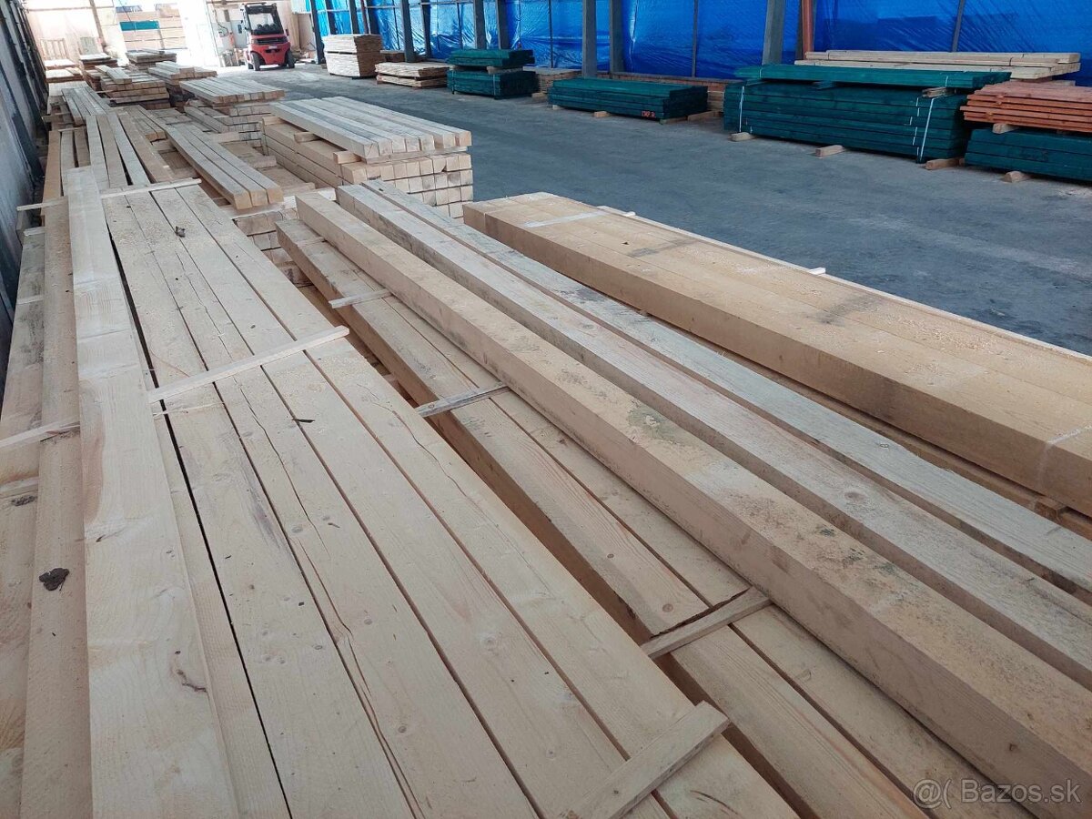 Prvotriedne stavebné smrekové rezivo SUCHÉ - skladom - 3