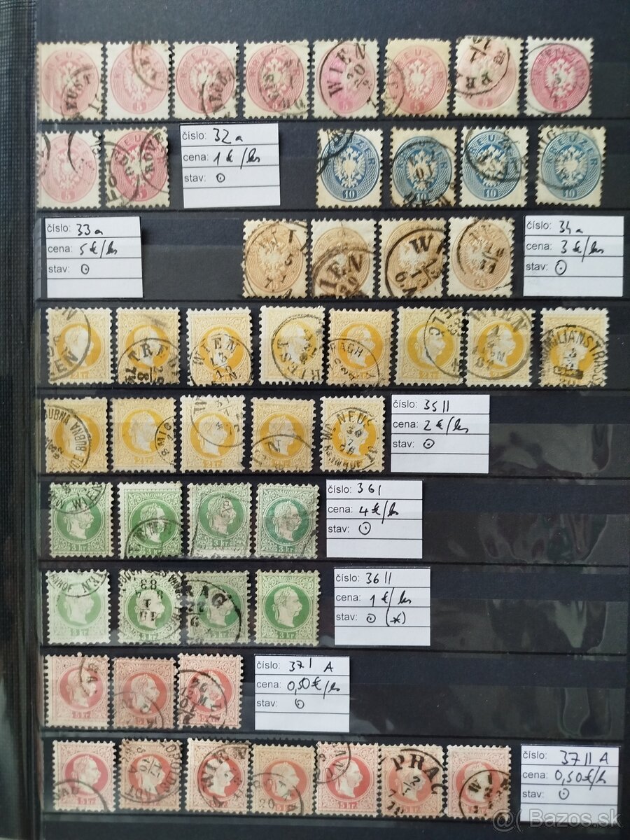 staré Rakúsko - zbierka známok v albume - 3