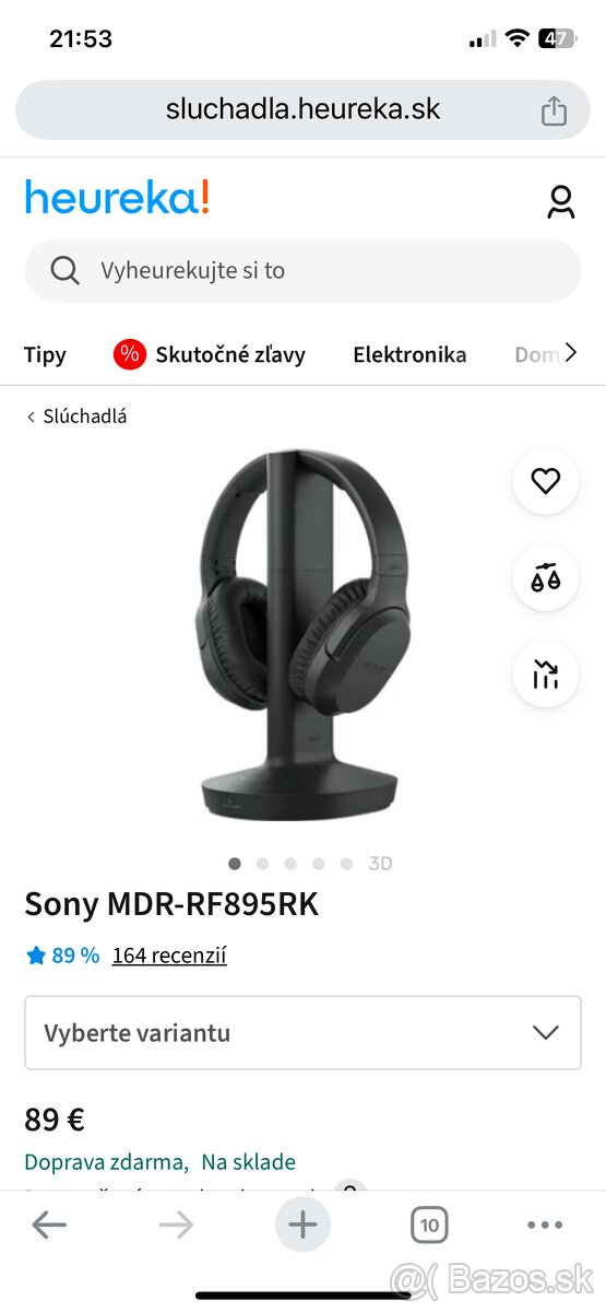 Predám bezdrótové slúchadlá sony - 3