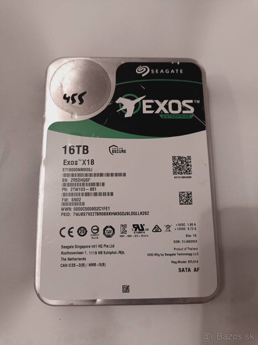 HDD disky 3,5" 14TB, 16TB, 18TB,.. - 3