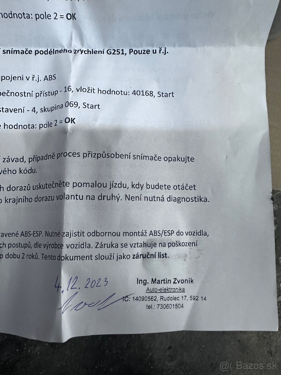 Jednotka ABS/ESP - 3