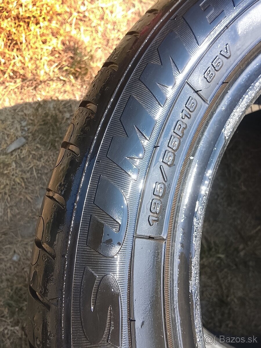 Predám letné pneu 195/55r15... 6/7mm - 3
