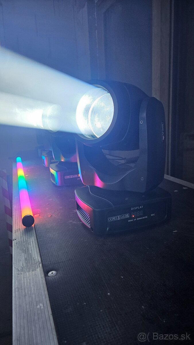 Set 2x 150W Beam hlavy + dmx pult + káble - 3