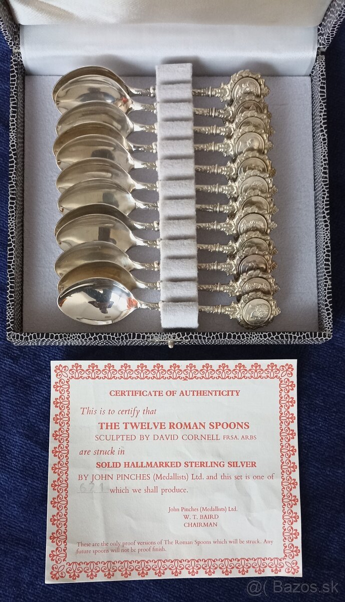 Investičné Striebro–zberateľská sada bohov Ríma-Londýn 1971 - 3