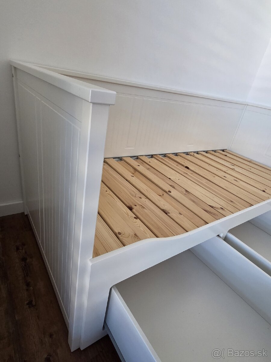 Ikea rozkladacia postel hemnes 80x200 - 3
