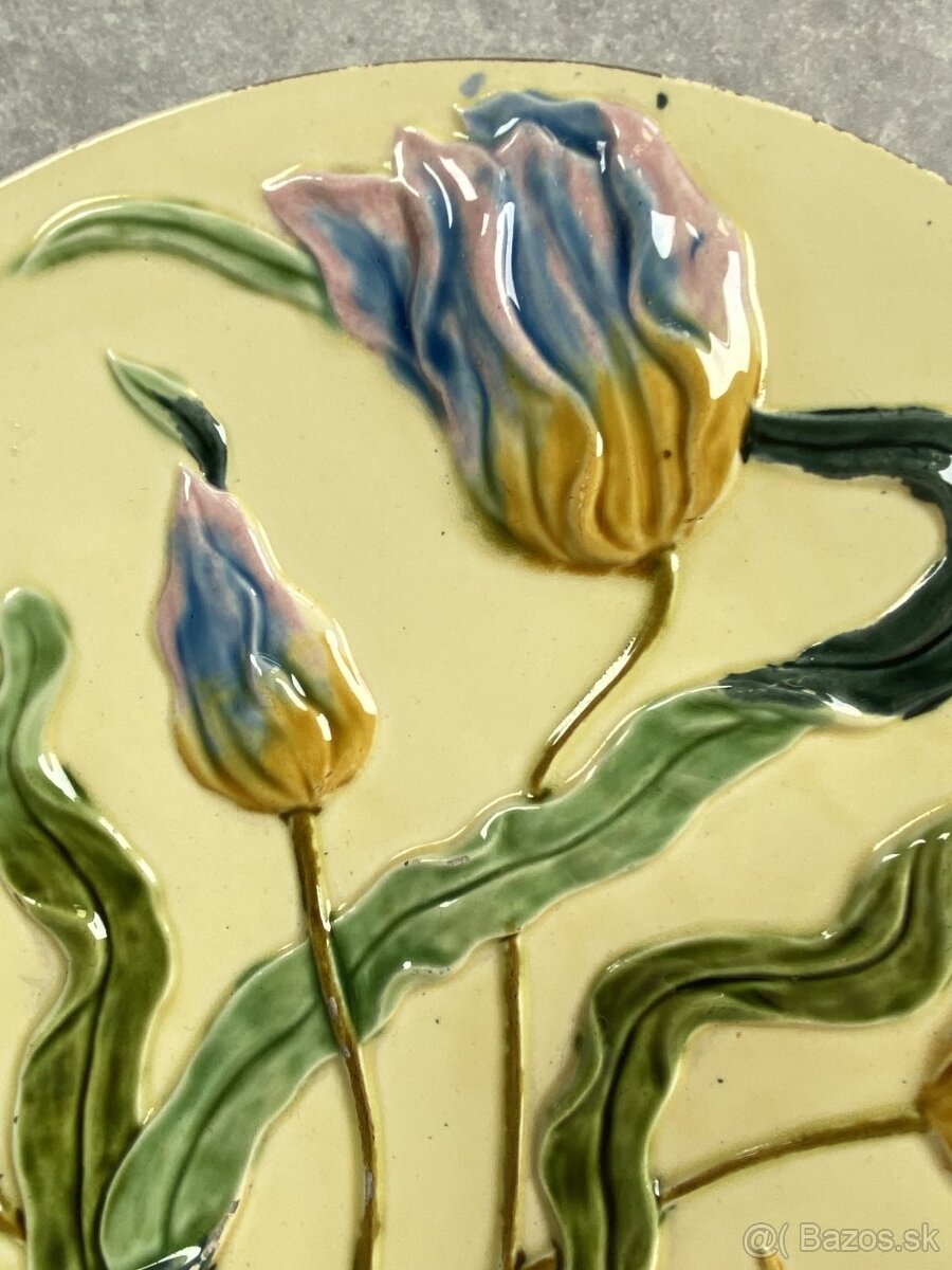 Kremnická kamenina Secesné taniere 32cm - 3