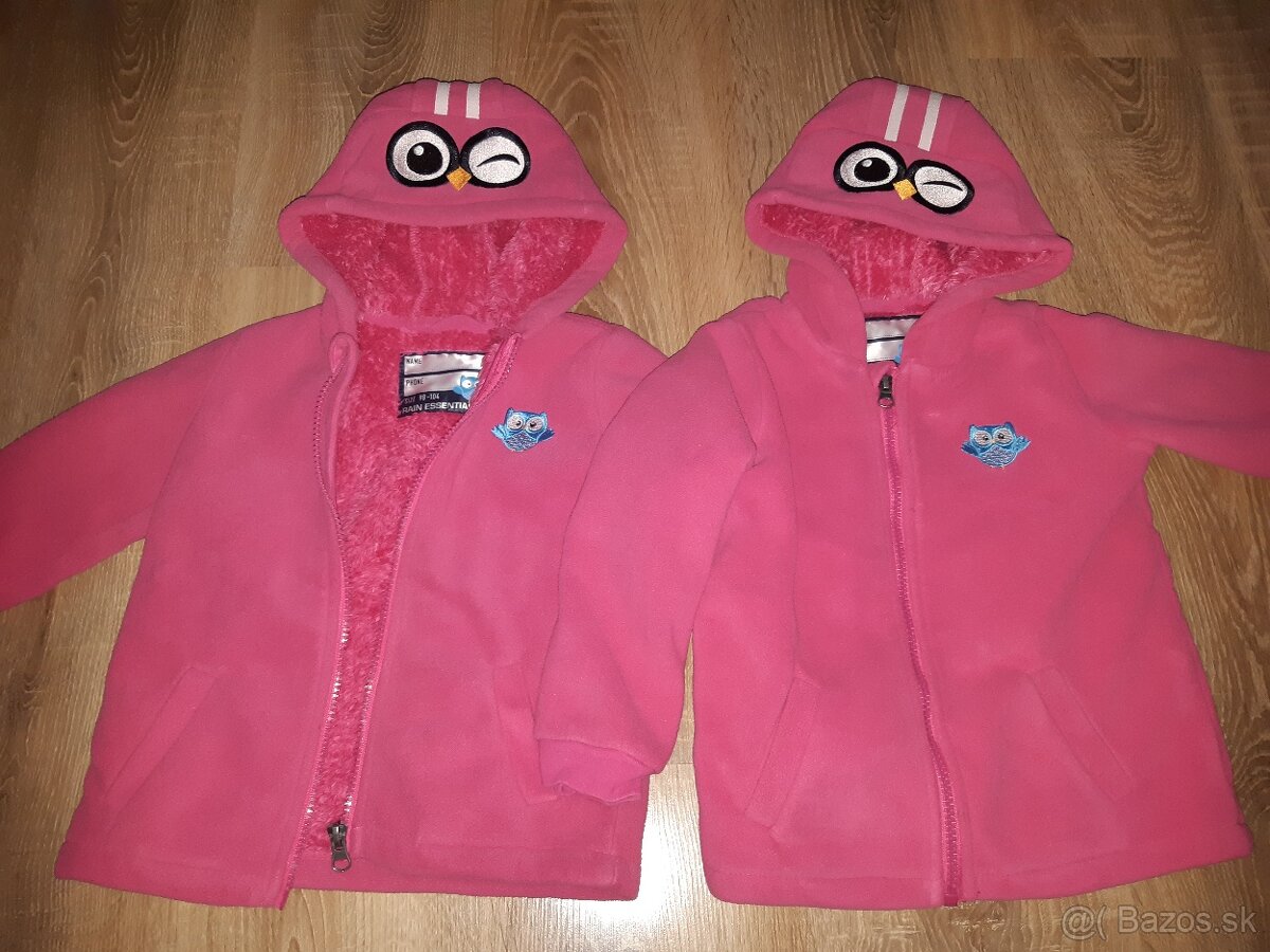 Dievčenské zateplené mikiny- Tchibo (98-104) - 3