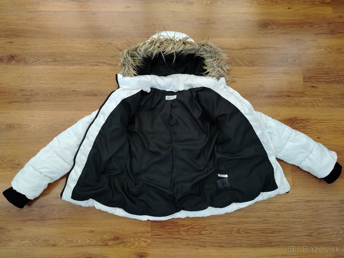 Zimná kontrastná bundička H&M, veľ. 146 - 3
